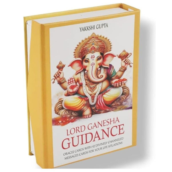 Ganesha Oracle Cards Game Set - A 42 Full Color Card (Size 12 x7 cm) and Detailed Guidebook, Divine guidance, remove blockages, Best spiritual gifts