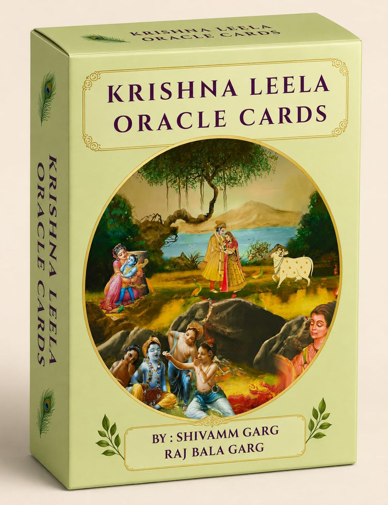 Shree Krishna Leela 60 Oracle Cards with Learnings from Shri Krishna Life Events from Birth Till Eternity