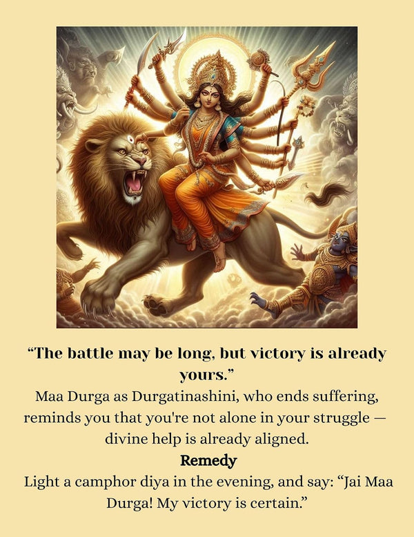 Durga Ma Oracle Cards Set - 72 Full Colored Thick Cards, with her Different swaropp, Educational Messages from Goddess from her Life situations, Free e Guidebook