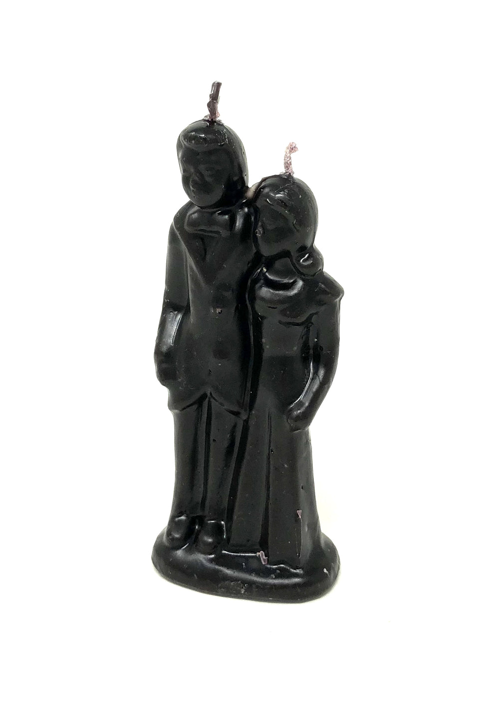 Black marriage couple figurine candle