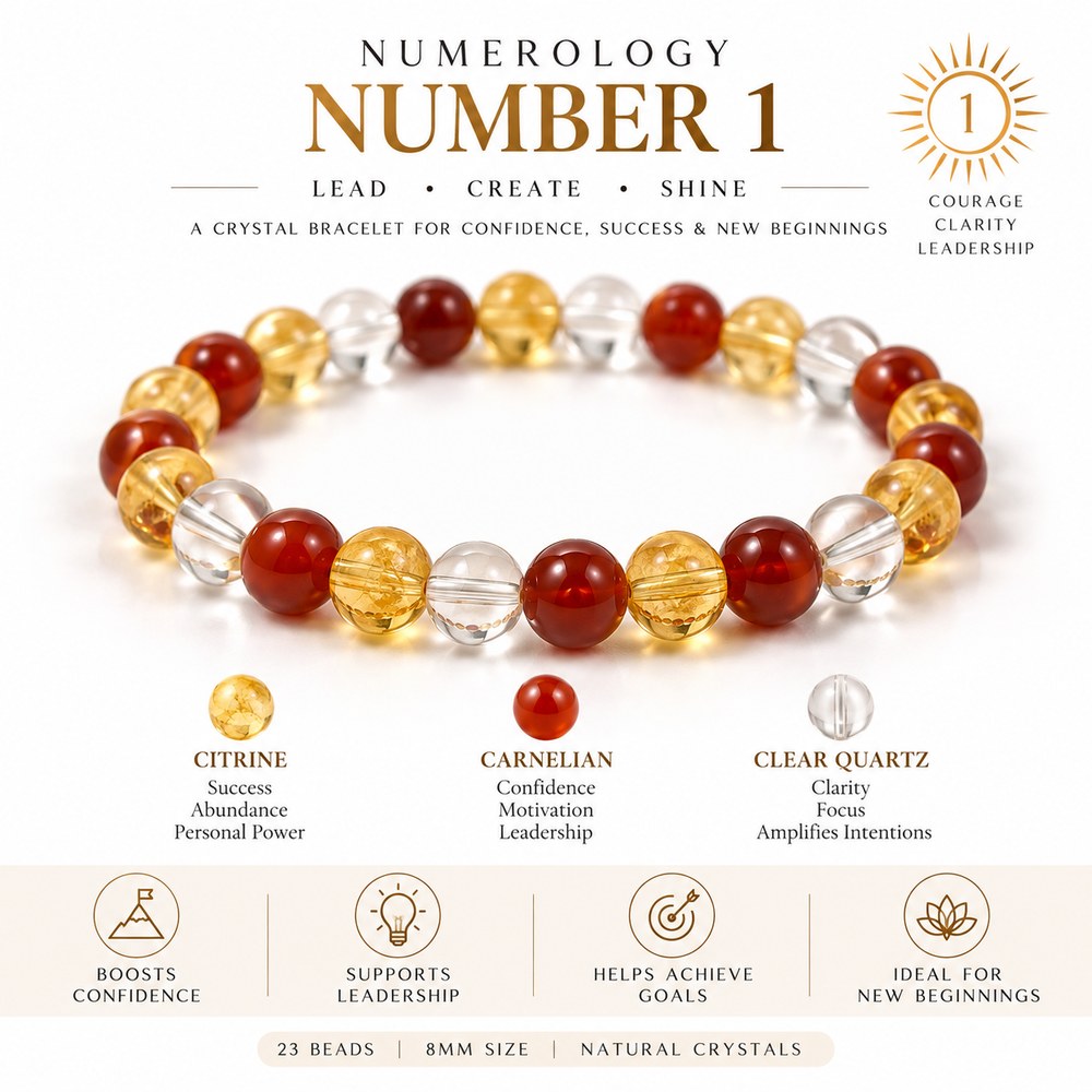Crystal Bracelet for Birth number 1