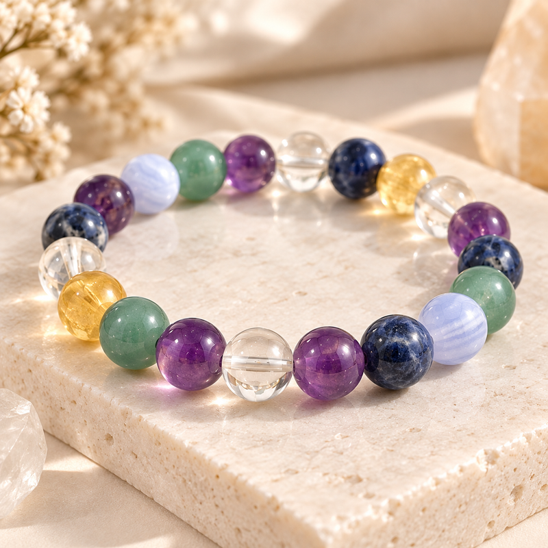 Crystal bracelet for gemini