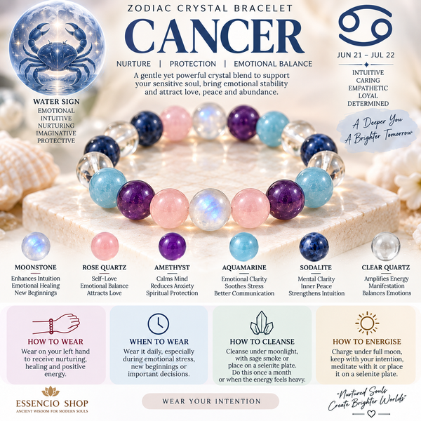Crystal bracelet for cancer