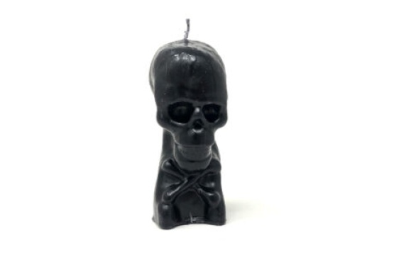 Black Skull Candle 2 inch