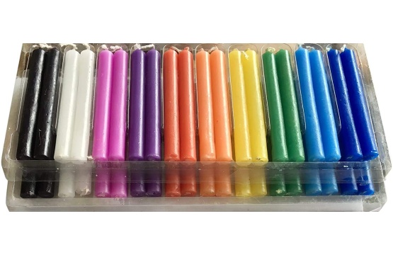 Multi Color Candle Set of 40, 4 Inch Long