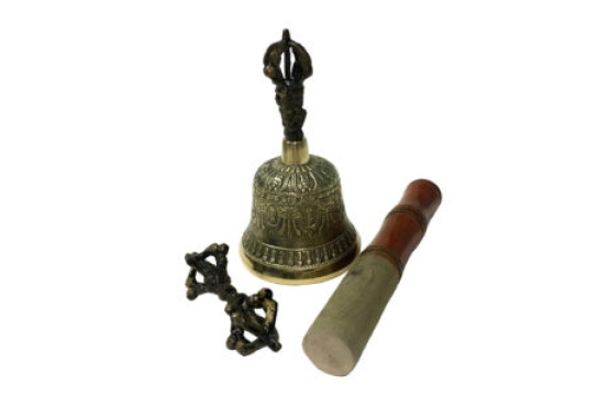 Tibetan Bell and Dorje With Striker 6 Inches