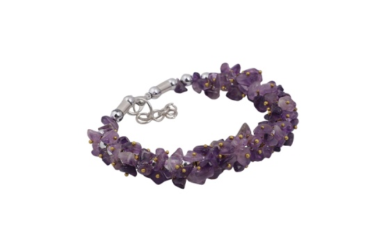 Amethyst Chips Bracelet