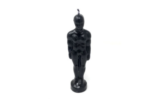 Black Male Figurine Candle 6.5 Inches