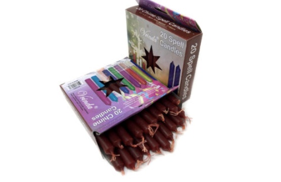 Brown Color Candle Set of 20, 4 Inch Long