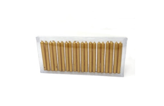 Golden Color Candle Set of 20, 4 Inch Long