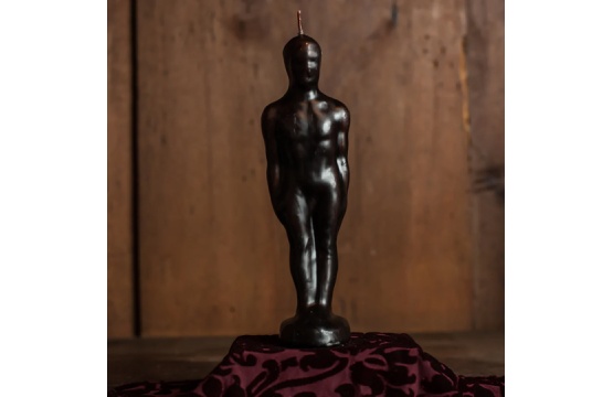 Male Black Candle 7 inches