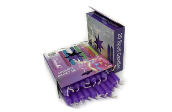 Purple Color Candle Set of 20, 4 Inch Long