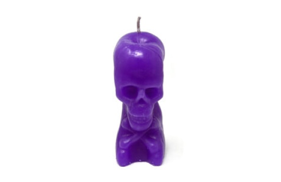 Purple Skull Candle 2 Inches