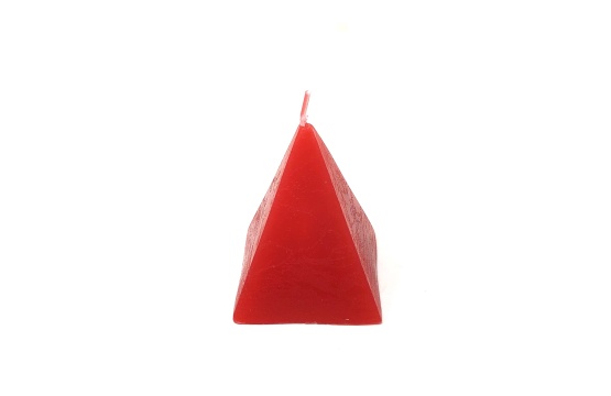 Red Pyramid Candle 4 Inch