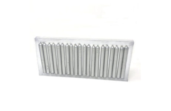 Silver Color Candle Set of 20, Size 5 Inches Long and 0.5 a Inch Width