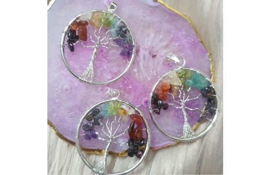 Tree of Life Crystal Pendant