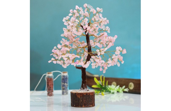 Rose Quartz Crystal Tree 10 Inches