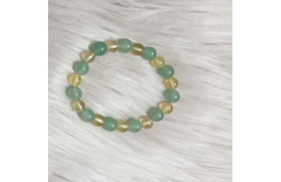 Success combo with citrine and green aventurine