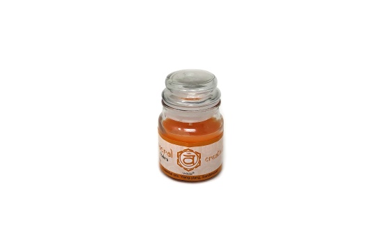 Sacral Chakra Pillar Candle ( 85gm) orange