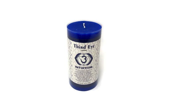 Third Eye Chakra Pillar Candle ( 3*6) Indigo