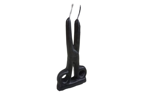 Black scissors Candle 7 Inch